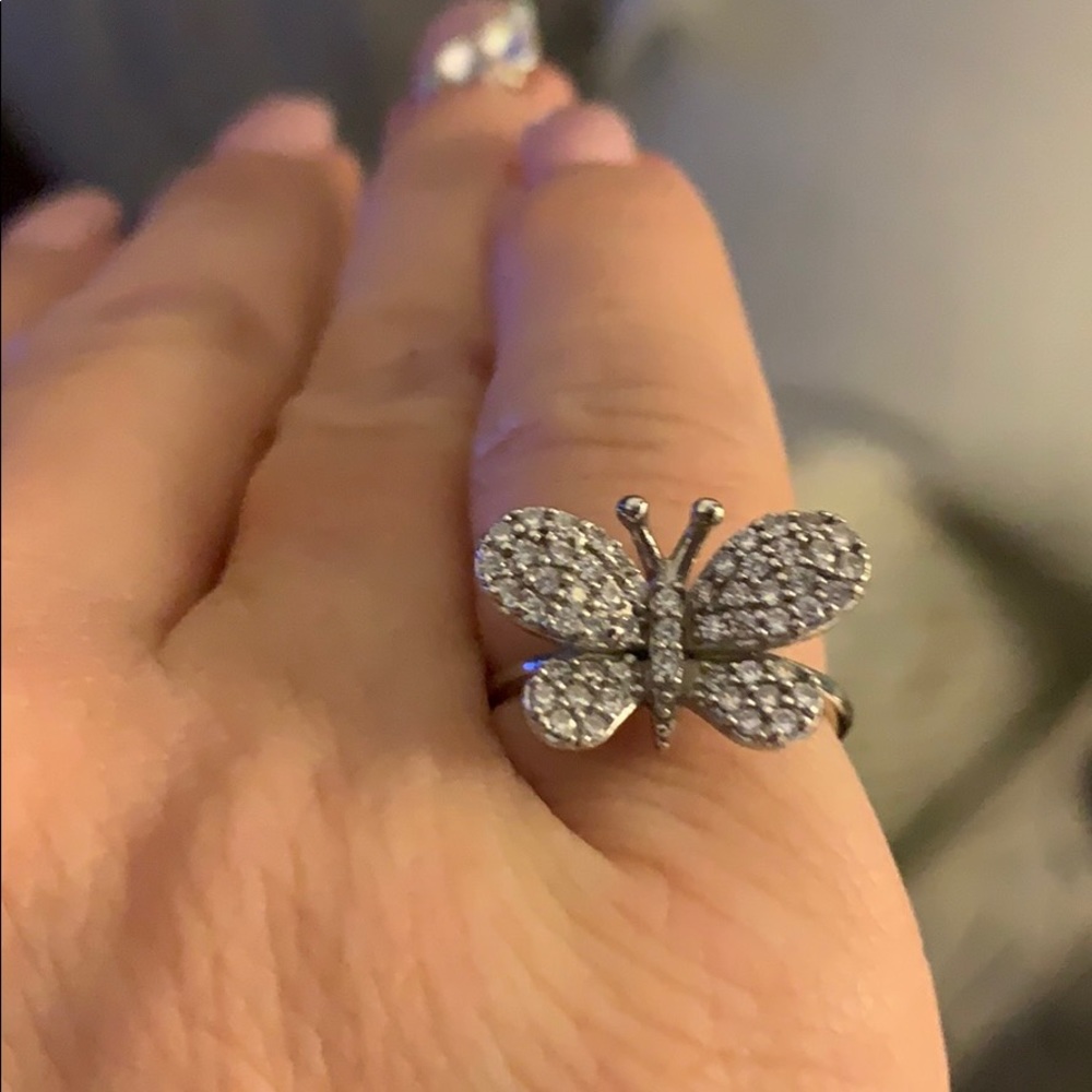Butterfly CZ ring